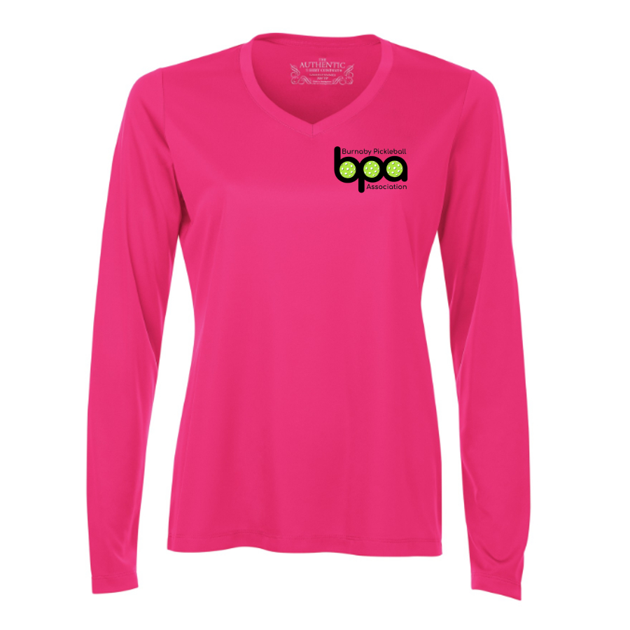 Ladies' Long-Sleeve V-Neck T-Shirt